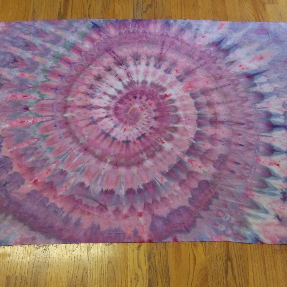 Handmade hippie boho tie dye wall tapestry. Art.